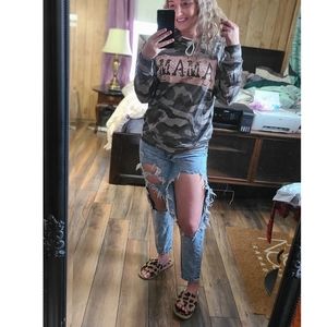 Camo mama hoodie